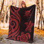 Tuvalu Premium Blanket - Red Tentacle Turtle 3