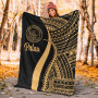 Palau Premium Blanket - Gold Polynesian Tentacle Tribal Pattern Crest 6