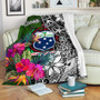 Samoa Premium Blanket - Turtle Plumeria Banana Leaf 1