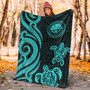 Federated States of Micronesia Premium Blanket - Turquoise Tentacle Turtle 6