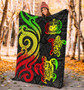 Samoa Polynesian Premium Blanket - Reggae Tentacle Turtle 4