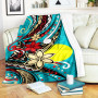 Palau Premium Blanket - Tribal Flower With Special Turtles Blue Color 1