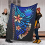 Nauru Custom Personalised Premium Blanket - Vintage Tribal Mountain 8