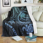 New Caledonia Custom Personalised Premium Blanket- Blue Turtle 1