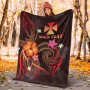 Wallis and Futuna Polynesian Personalised Premium Blanket - Legend of Wallis and Futuna (Red) 5