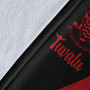 Tuvalu Premium Blanket - Red Polynesian Tentacle Tribal Pattern 8