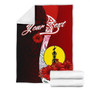 New Caledonia Polynesian Custom Personalised Premium Blanket - Coat Of Arm With Hibiscus 2