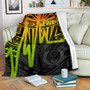 Pohnpei Personalised Premium Blanket - Pohnpei Seal In Heartbeat Patterns Style (Reggae) 2