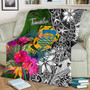 Tuvalu Premium Blanket - Turtle Plumeria Banana Leaf 2