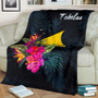 Tokelau Polynesian Premium Blanket - Tropical Flower 2