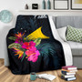 Tokelau Polynesian Premium Blanket - Tropical Flower 3