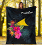 Tokelau Polynesian Premium Blanket - Tropical Flower 5