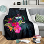 Samoa Polynesian Premium Blanket - Tropical Flower 3