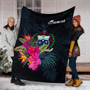 Samoa Polynesian Premium Blanket - Tropical Flower 6
