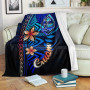 Guam Premium Blanket - Vintage Tribal Mountain 1