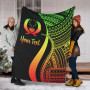 Pohnpei Custom Personalised Premium Blanket - Reggae Polynesian Tentacle Tribal Pattern 1