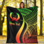Pohnpei Custom Personalised Premium Blanket - Reggae Polynesian Tentacle Tribal Pattern 6