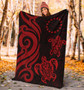 Cook Islands Premium Blanket - Red Tentacle Turtle 3