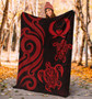 Pohnpei Micronesian Premium Blanket - Red Tentacle Turtle 4