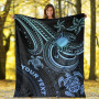 Marshall Islands Custom Personalised Premium Blanket- Blue Turtle 5
