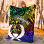 Pohnpei Premium Blanket - Rainbow Polynesian Pattern 5