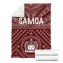 Samoa Premium Blanket - Samoa Seal In Polynesian Tattoo Style (Red) 7