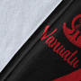 Vanuatu Premium Blanket - Red Polynesian Tentacle Tribal Pattern 8