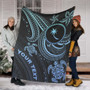 Chuuk Custom Personalised Premium Blanket- Blue Turtle 6