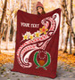 Pohnpei Personalised Premium Blanket - Pohnpei Seal Polynesian Patterns Plumeria 4