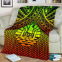 Polynesian Tahiti Premium Blanket - Reggae Vintage Polynesian Patterns 2