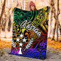 Kosrae Premium Blanket - Rainbow Polynesian Pattern 5