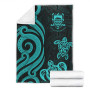 Tuvalu Premium Blanket - Turquoise Tentacle Turtle 8