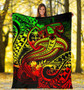 Guam Polynesian Premium Blanket - Reggae Shark Polynesian Tattoo 5