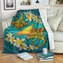 Tokelau Polynesian Blanket - Manta Ray Ocean 1