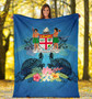 Fiji Premium Blanket - Turtle Hibiscus Tapa Patterns 4