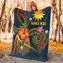 Nauru Polynesian Premium Blanket - Legend of Nauru (Blue) 5