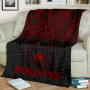Pohnpei Premium Blanket - Micronesian Red Version 2