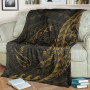 Samoa Premium Blanket - Custom Personalised Polynesian Pattern Style Gold Color  3