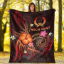 Pohnpei Polynesian Personalised Premium Blanket - Legend of Pohnpei (Red) 4
