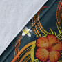 Marshall Islands Polynesian Personalised Premium Blanket - Legend of Marshall Islands (Blue) 2