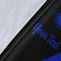 Marshall Islands Custom Personalised Premium Blanket - Blue Polynesian Tentacle Tribal Pattern 8