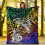 New Caledonia Premium Blanket - Rainbow Polynesian Pattern 6