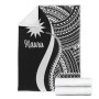 Nauru Premium Blanket - White Polynesian Tentacle Tribal Pattern 7