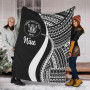 Niue Premium Blanket - White Polynesian Tentacle Tribal Pattern 1