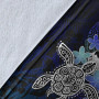 Tuvalu  Polynesian Premium Blanket - Blue Turtle Couple 8