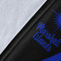 Marshall Islands Premium Blanket - Blue Polynesian Tentacle Tribal Pattern 8