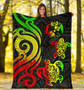 Tonga Polynesian Premium Blanket - Reggae Tentacle Turtle 5