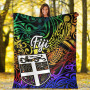 Fiji Premium Blanket - Rainbow Polynesian Pattern 6