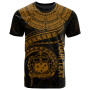 Polynesian Samoa Personalised T-shirt - Samoan Waves (Golden) 1
