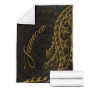 Samoa Premium Blanket - Polynesian Pattern Style Gold Color 4